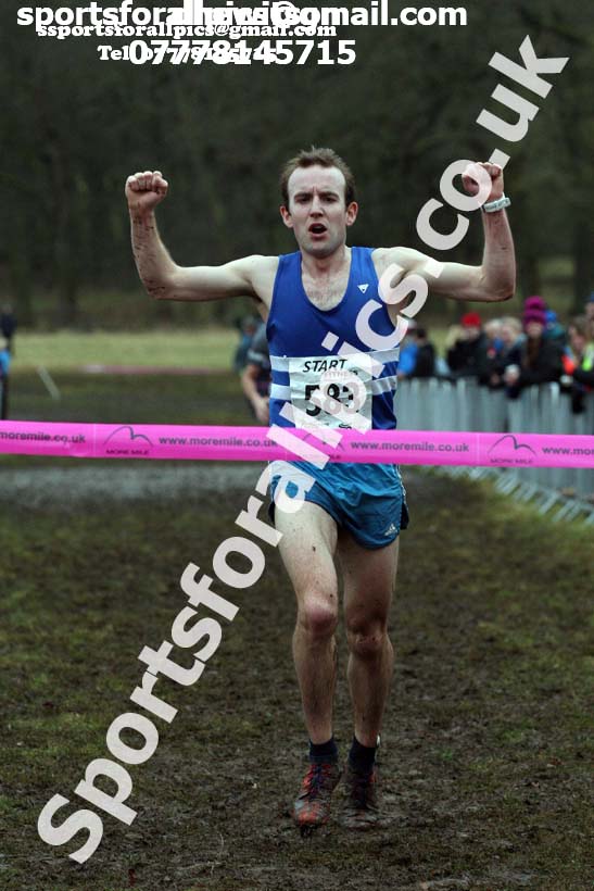 Senior men, 2018 Northern Cross Country Champs., Harewood House, Leeds. Photo: David T. Hewitson/Sports for All Pics
